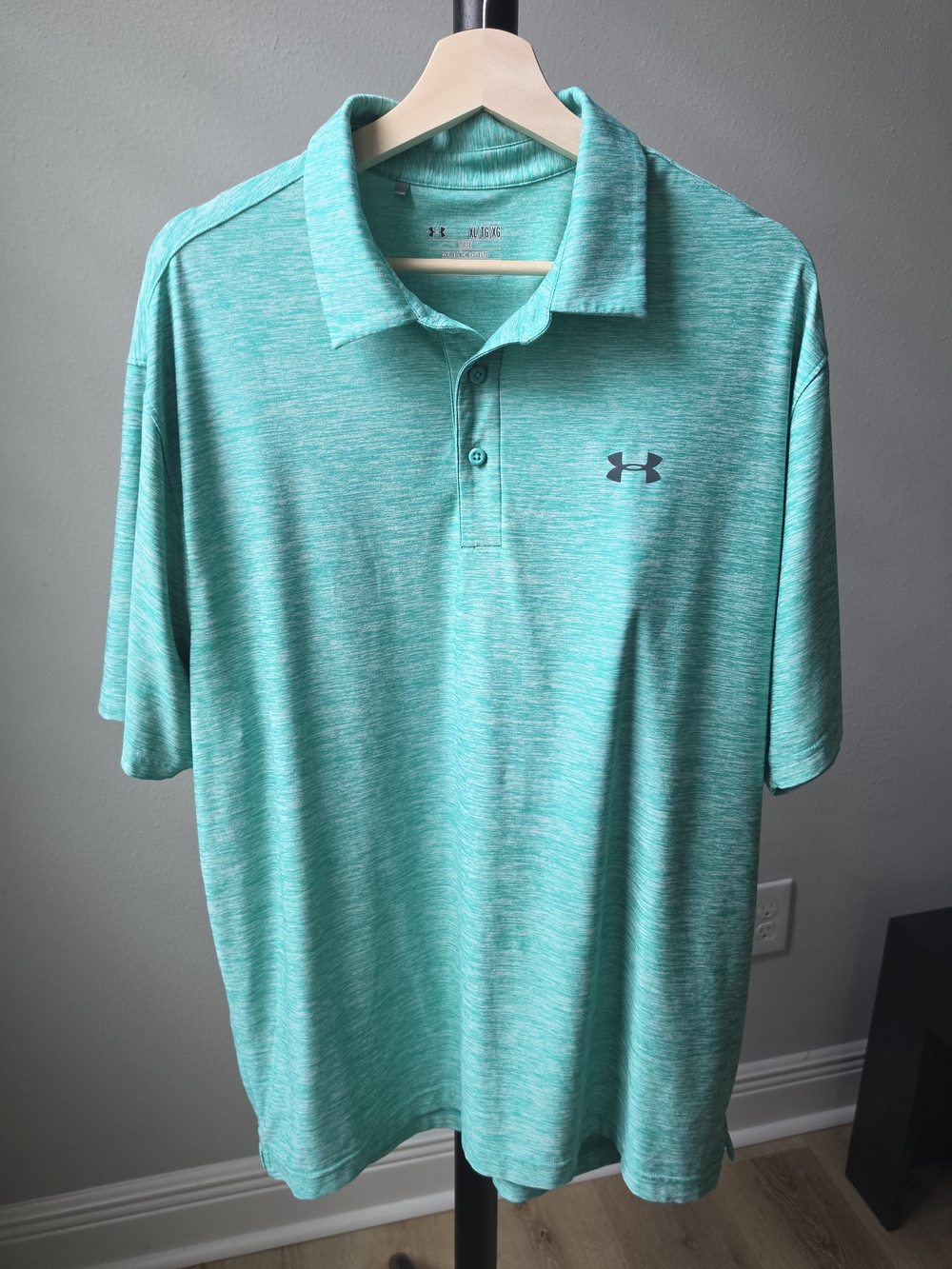 Under Armour heatgear Men’s Teal Heather Polo